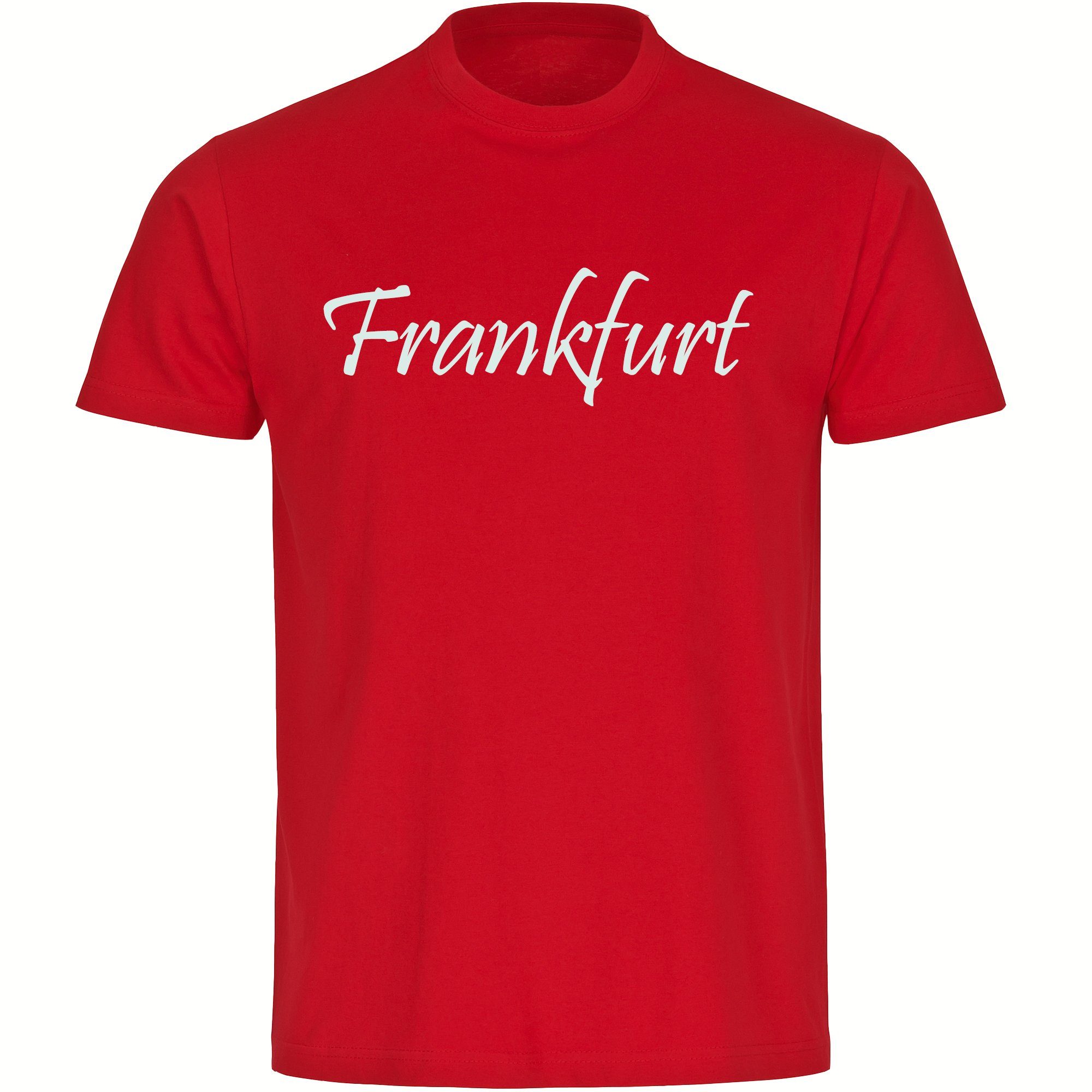 multifanshop T-Shirt Herren Frankfurt - Schriftzug - Männer