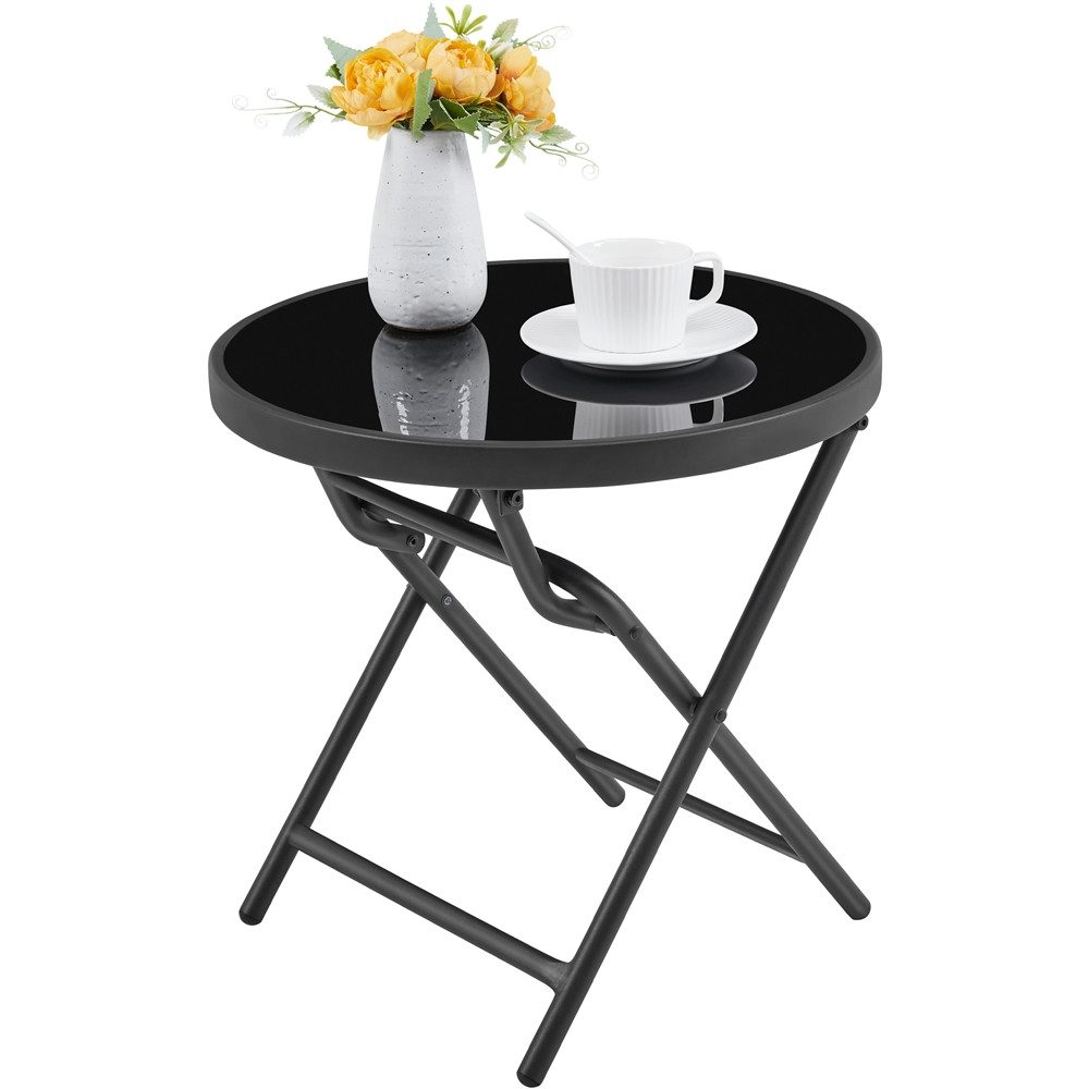 Yaheetech Gartentisch Klappbar ø46 cm, Runder günstig online kaufen