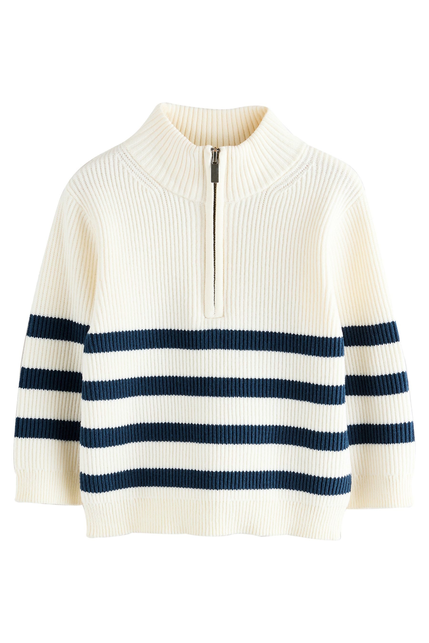 Next Troyer Strickpullover mit 1/4-Reißverschluss (1-tlg)