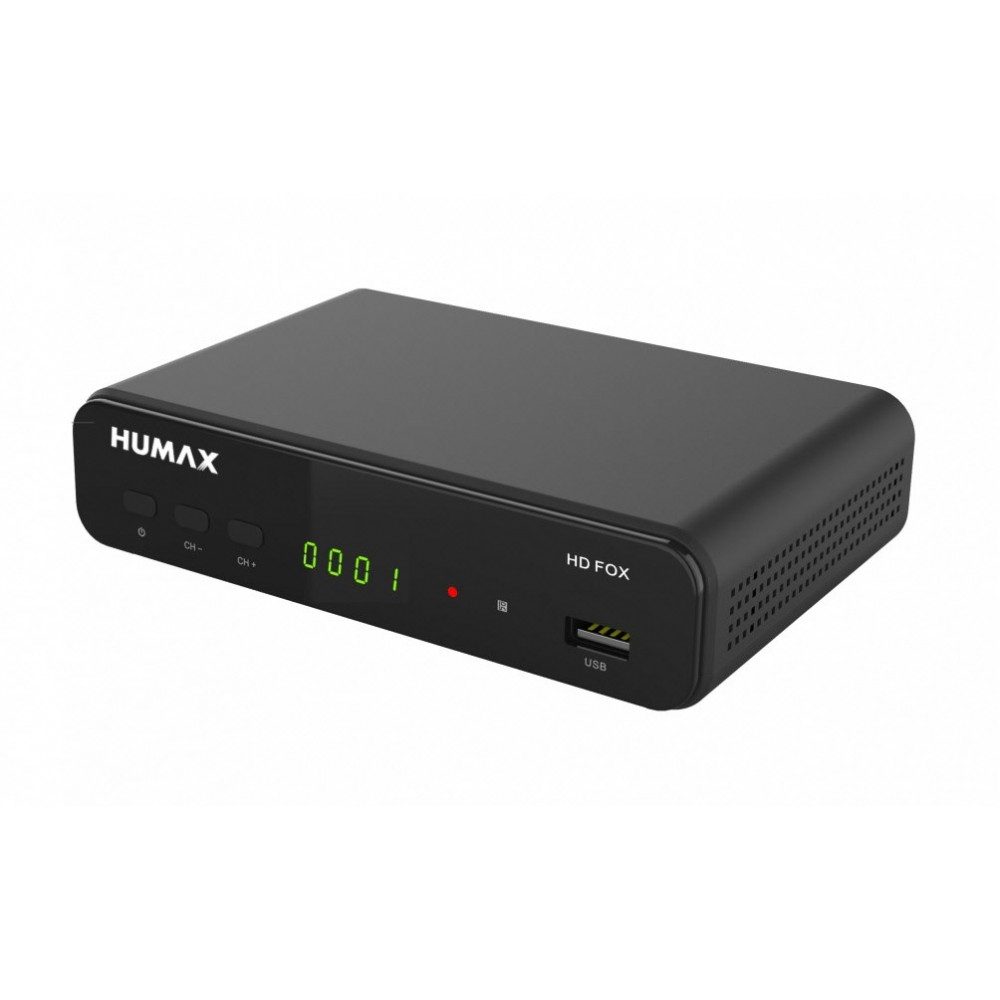 Humax HD Fox HDTV Sat-Receiver für besten Genuss. SAT-Receiver (DVB-S und DVB-S2, USB-Aufnahmefunktion für Sendungen)