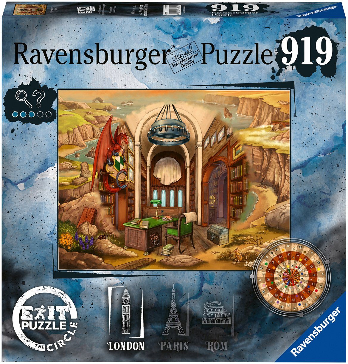 Ravensburger Puzzle EXIT,: the Circle in London, 919 Puzzleteile, Made in Germany