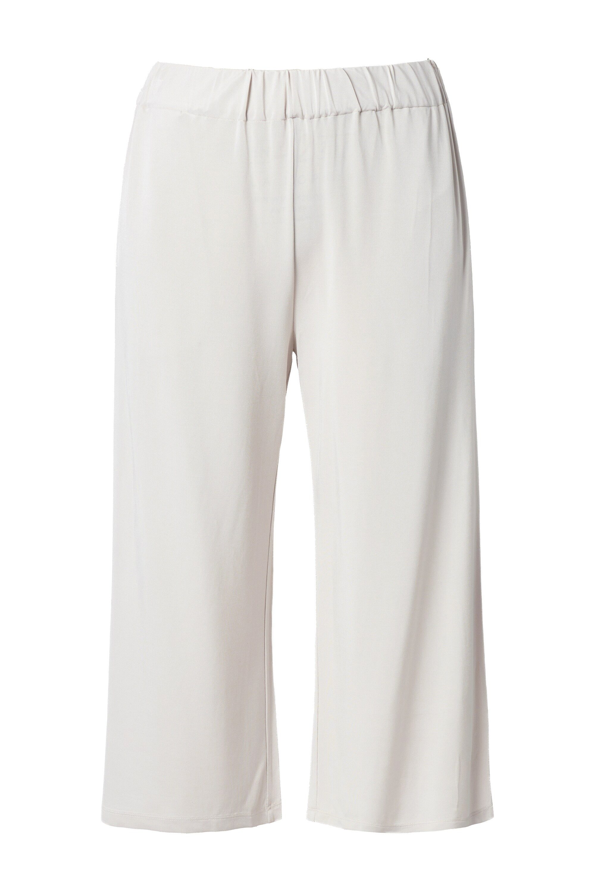 Ulla Popken Culotte Slinky-Culotte wadenlang weites Bein Elastikbund