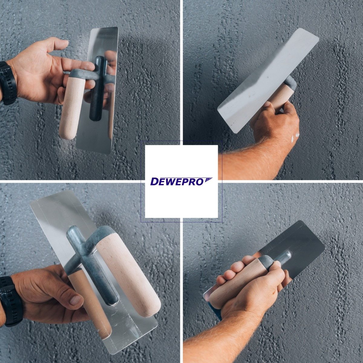 DEWEPRO Glättekelle DEWEPRO Venezianische Glanzputz Glättekelle, Stucco Kelle, 240x95/75m