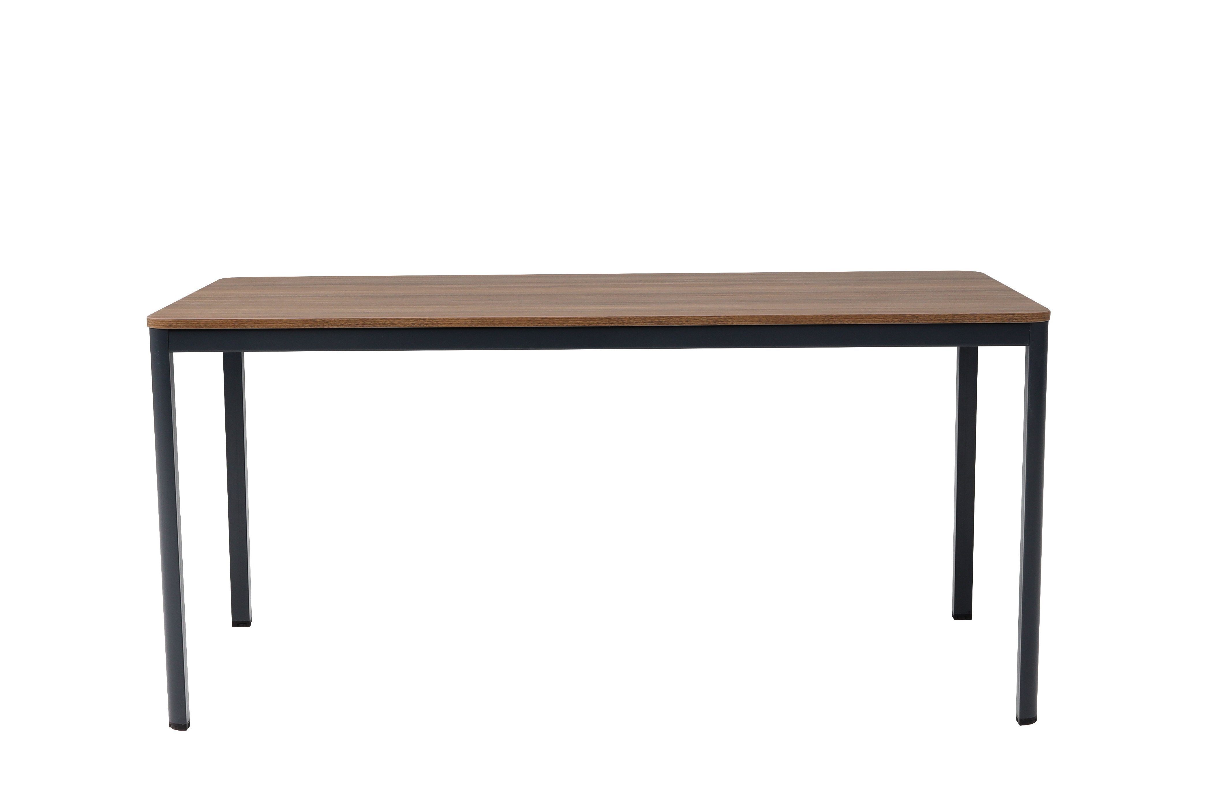 Nova, cm, Schreibtisch Schreibtisch Furni24 160x80x75 Nussbaum Dekor/anthrazit