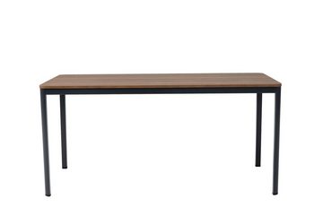 Furni24 Schreibtisch Schreibtisch Nova, 180x80x75 cm, Nussbaum Dekor/anthrazit