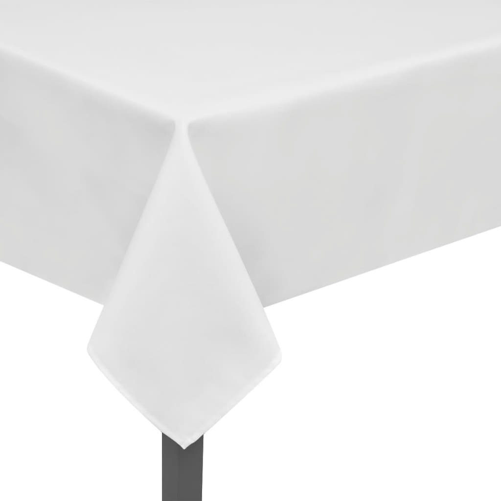 vidaXL Hussen-Set 5 Tischdecken Weiß 250 x 130 cm