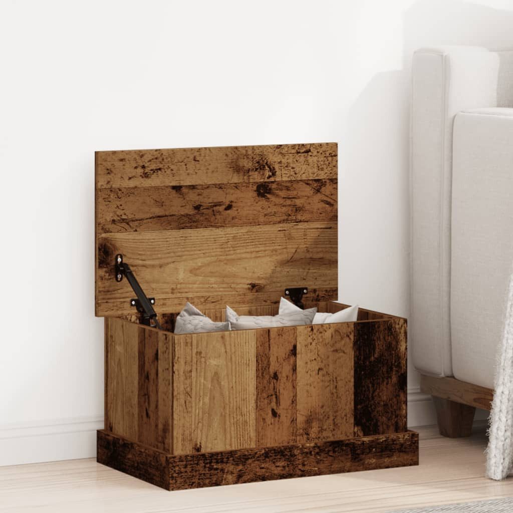 vidaXL Aufbewahrungsbox Truhe Altholz-Optik 30x50x28 cm Holzwerkstoff (1 St)