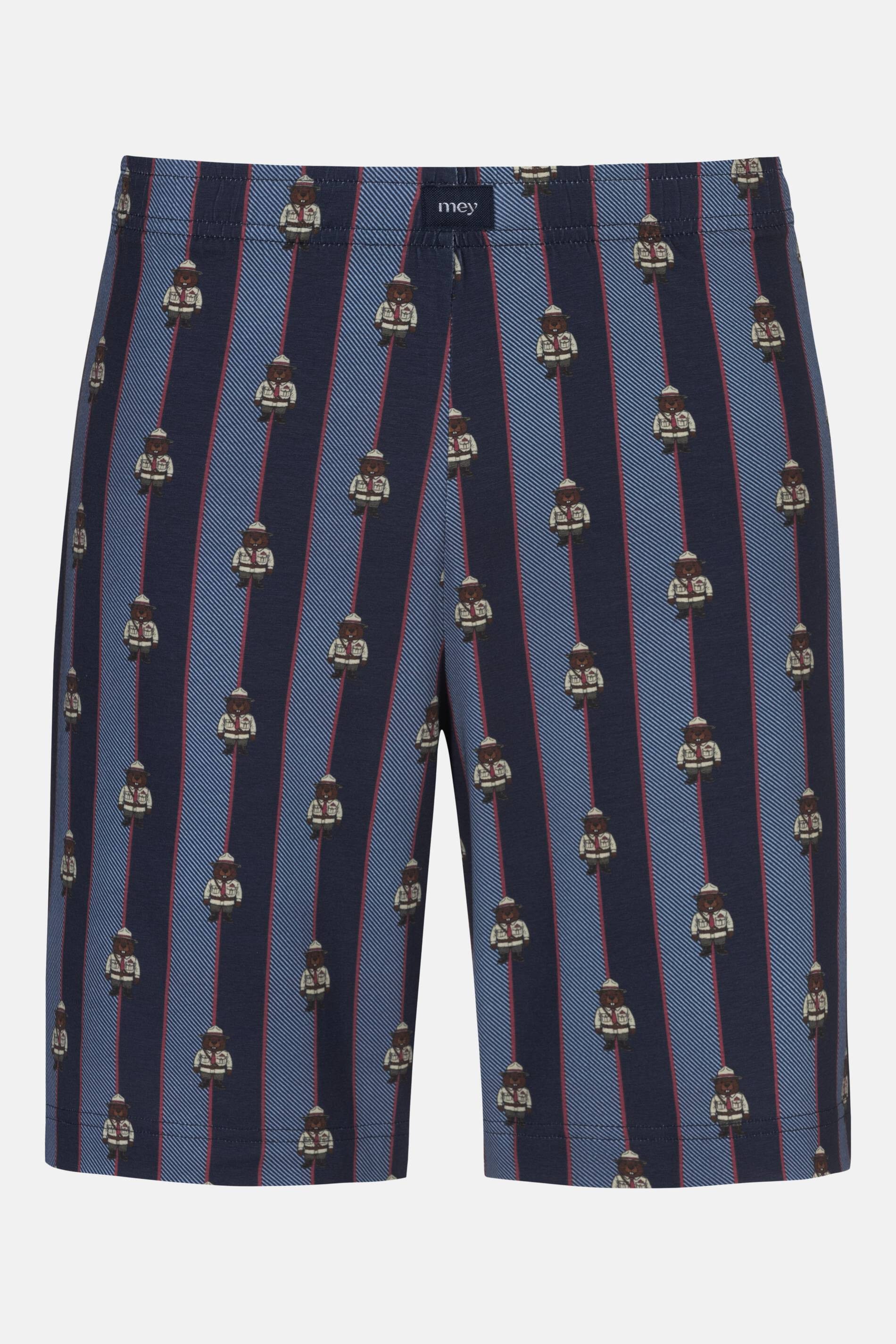 Mey Schlafhose Mey Hose kurz Serie Ranger Patrol Gestreift Shorts (1-tlg) Kurze Pyjamahose, Gemustert, weiche Jersey-Qualität