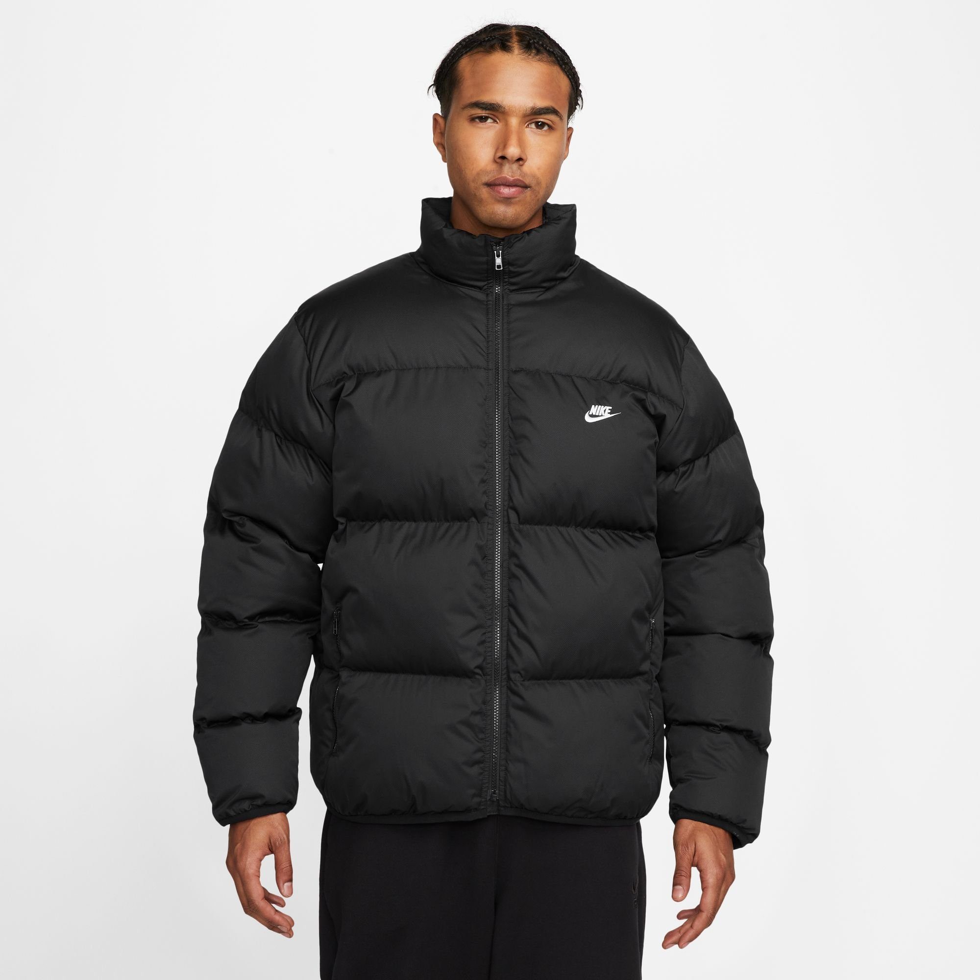 Nike Sportswear Steppjacke M NK TF CLUB PUFFER JKT BLACK/WHITE