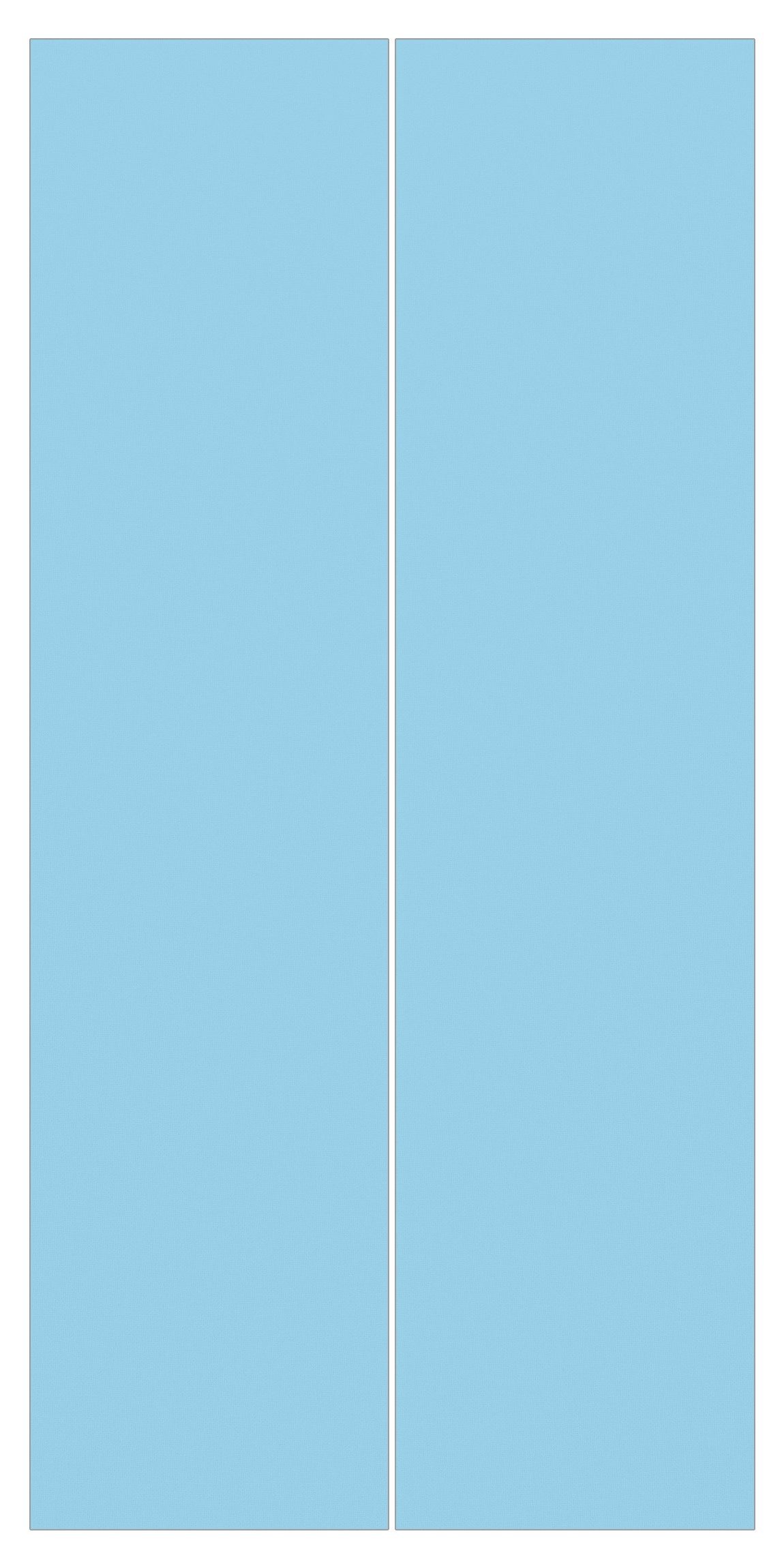 Bilderdepot24 Schiebegardine modern Flächenvorhang blickdicht Pastellblau, günstig online kaufen