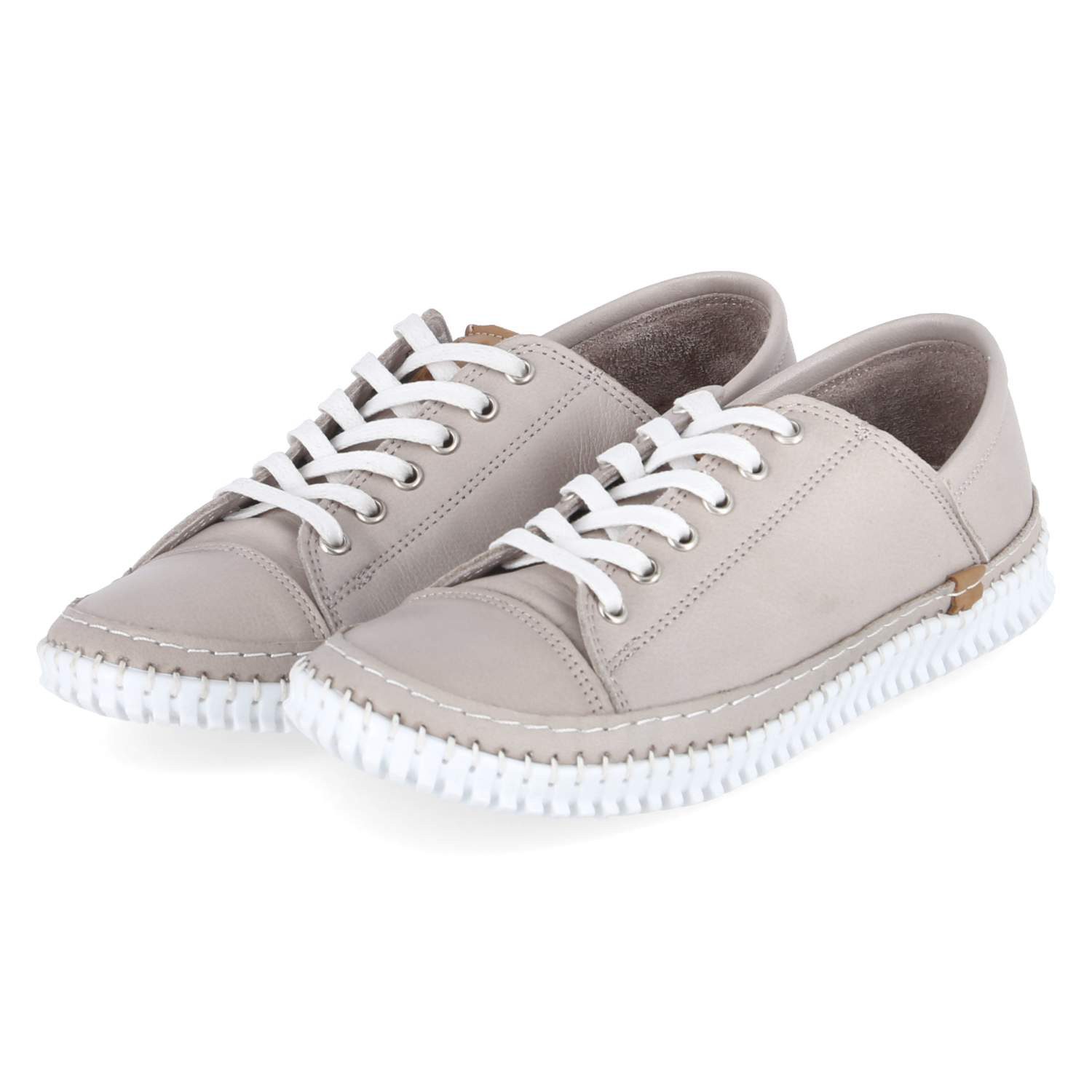 Andrea Conti Andrea Conti 0027121-0111 SILBERGRAU Damen Glattleder grey Schnürschuh