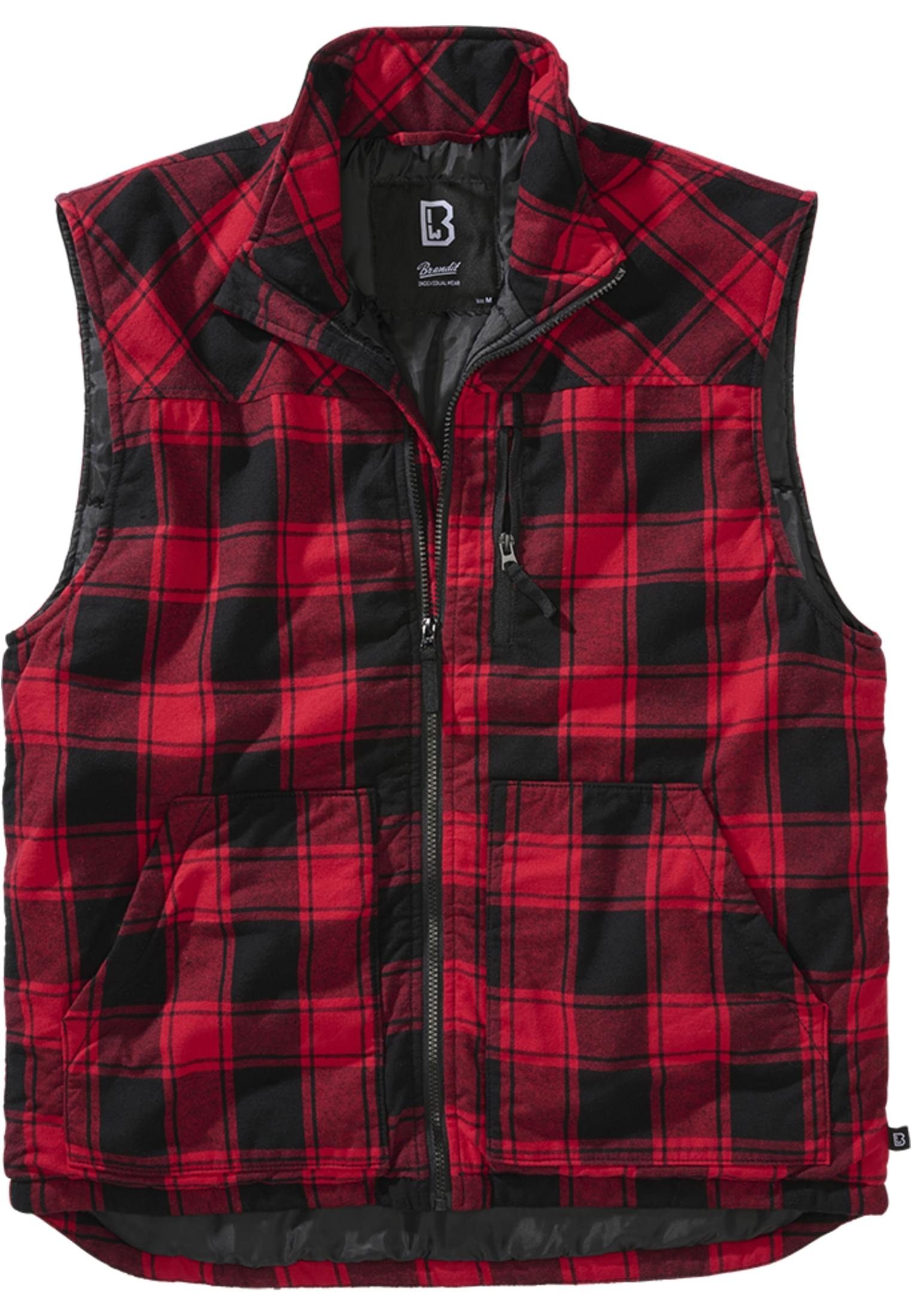 Brandit Jerseyweste Herren Lumber Vest (1-tlg) red/black
