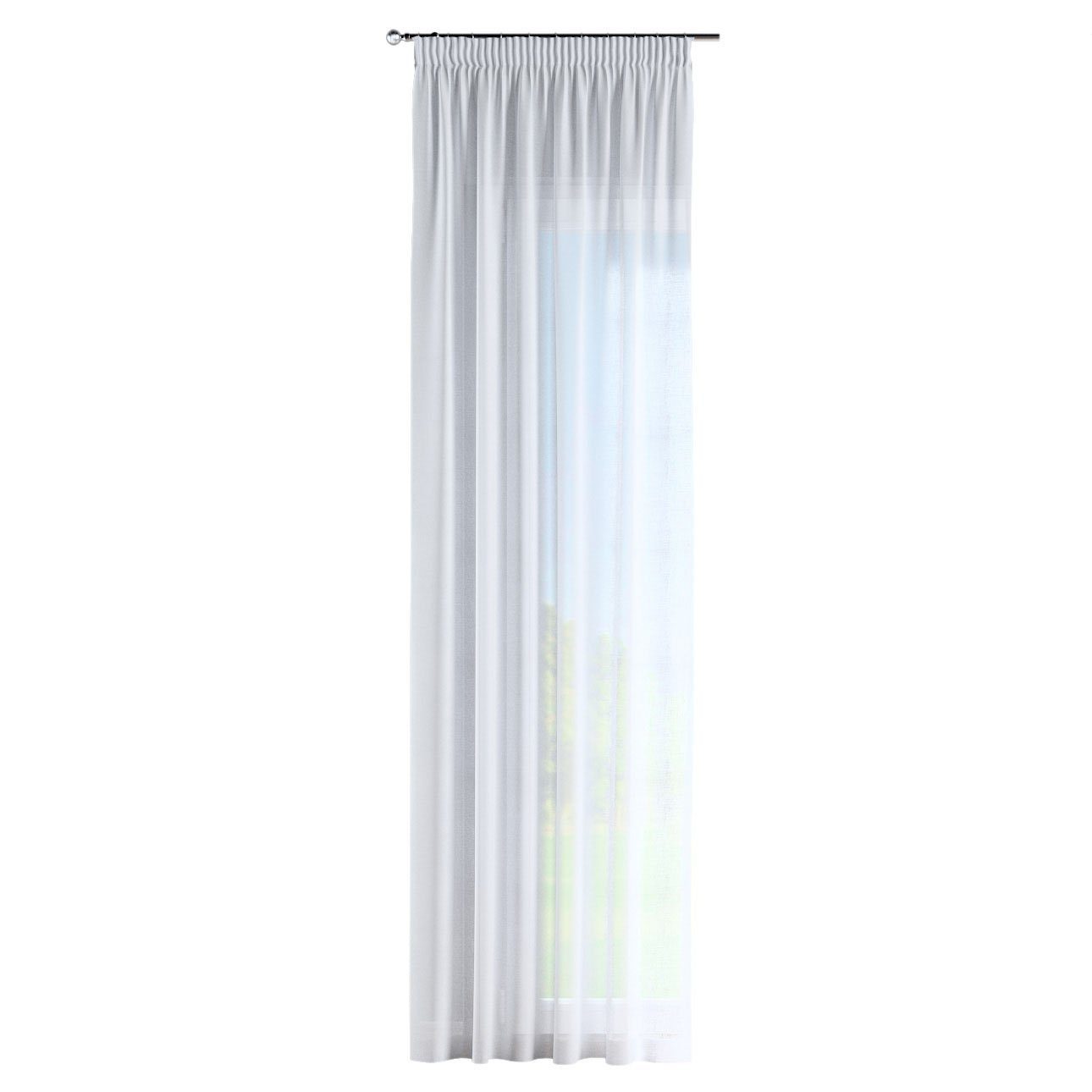 Vorhang 60x100 mit weiß Dekoria Vorhang Romantica, cm, Kräuselband