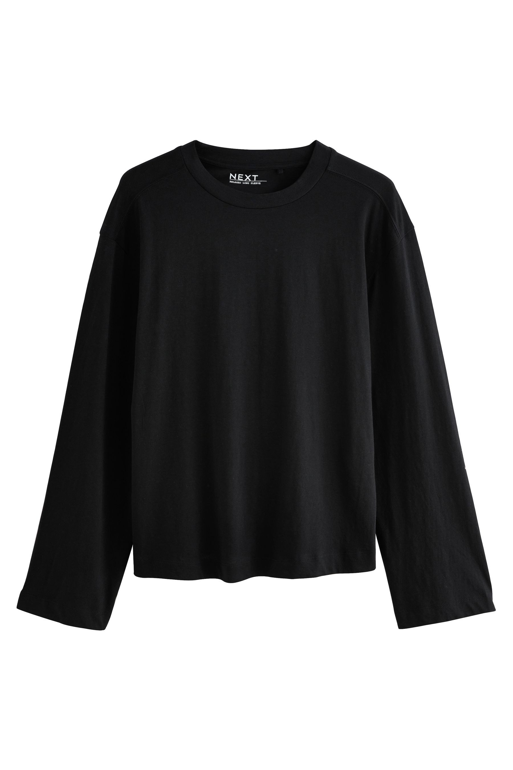 Next Langarmshirt Relaxed Fit Langarmshirt mit Rundhalsausschnitt (1-tlg)