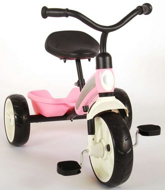 TPFSports Dreirad Qplay Elite-Dreirad Laufrad Jungen und Mädchen, Baby Dreirad mit rear basket und höhenverstellbarem Sitz/Lenker
