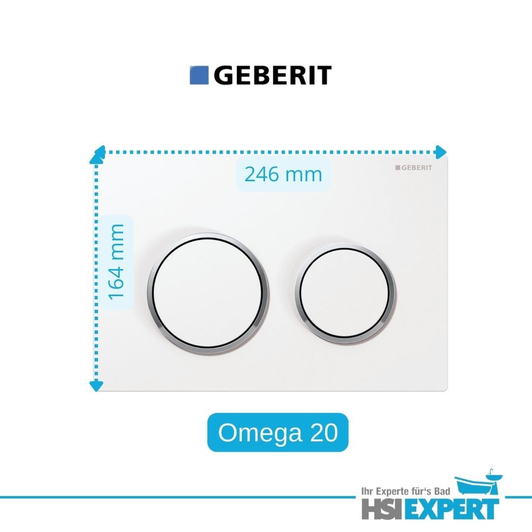 GEBERIT Vorwandelement WC Geberit Spülkasten 82 oder 98 cm WC Drückerplatte, Spar-Set