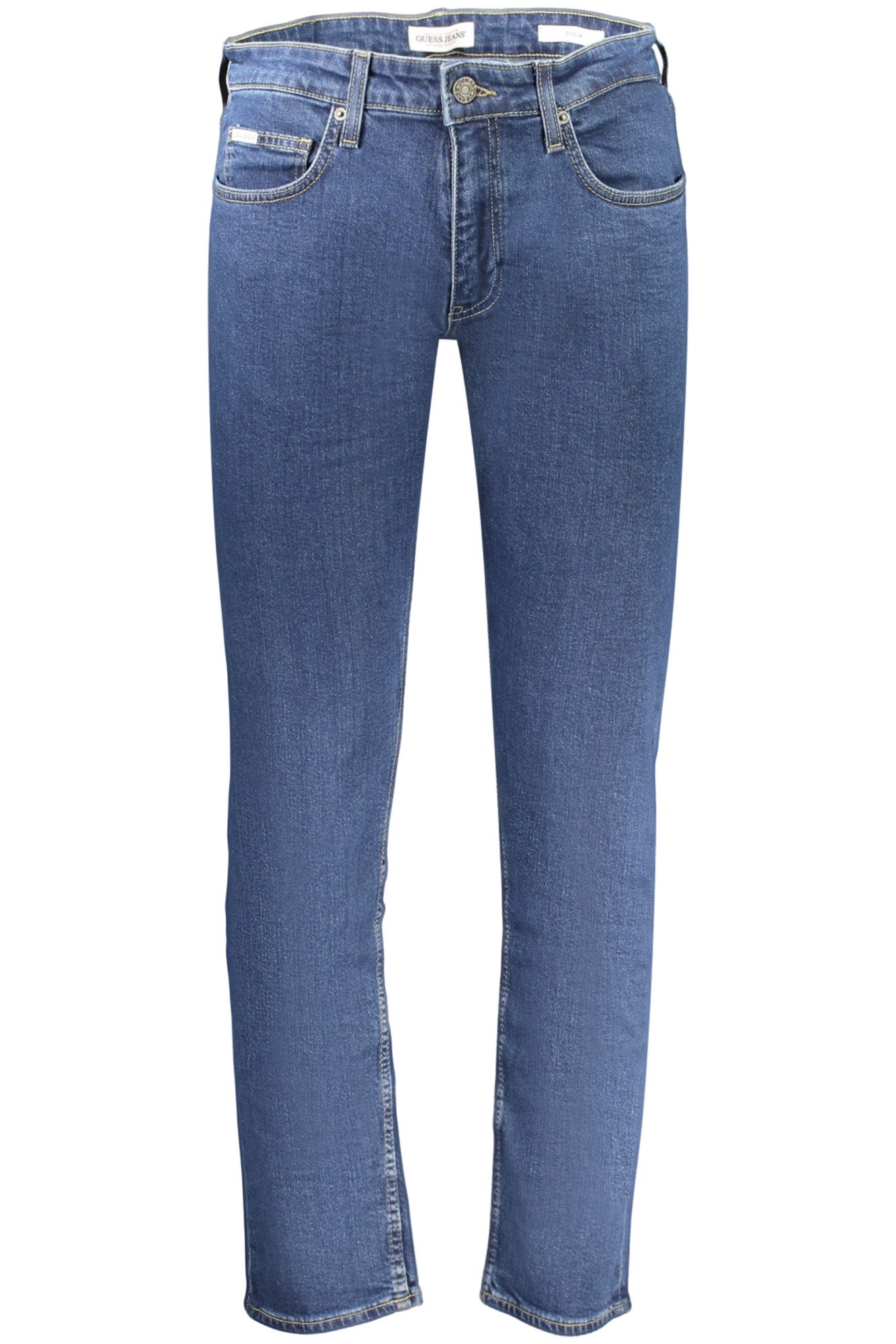 GUESS JEANS 5-Pocket-Jeans Herren Slim Fit Jeans Blau – Stilvolle 5-Taschen Denim mit Logo