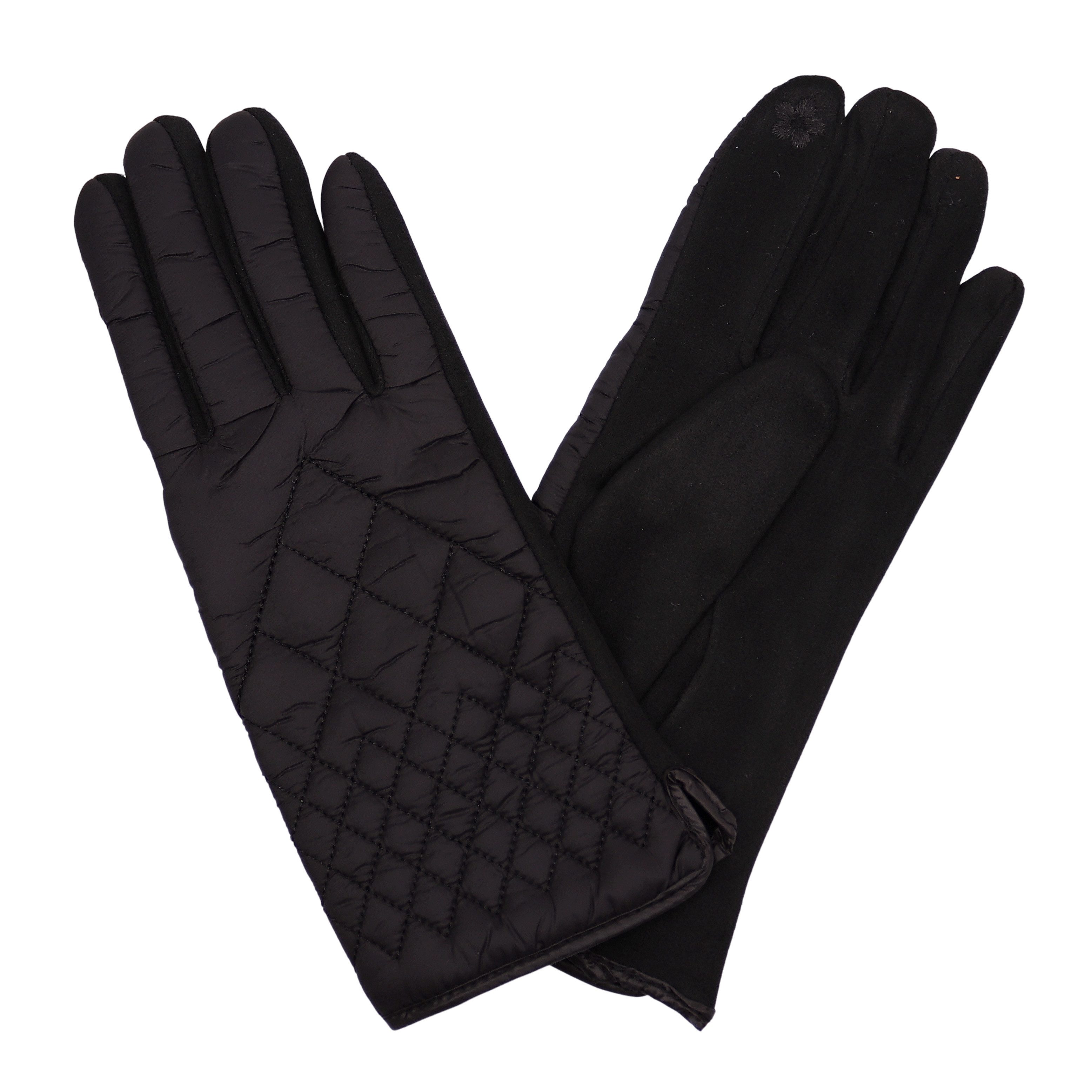 MIRROSI Fleecehandschuhe Stepp Handschuhe gefüttert Warm OneSize warm ideal für Herbst oder Winter