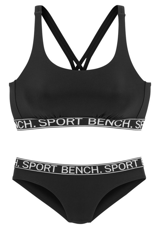 Bench. Bustier Bikini »Yva« mit Bench Schriftzug › schwarz  - Onlineshop OTTO