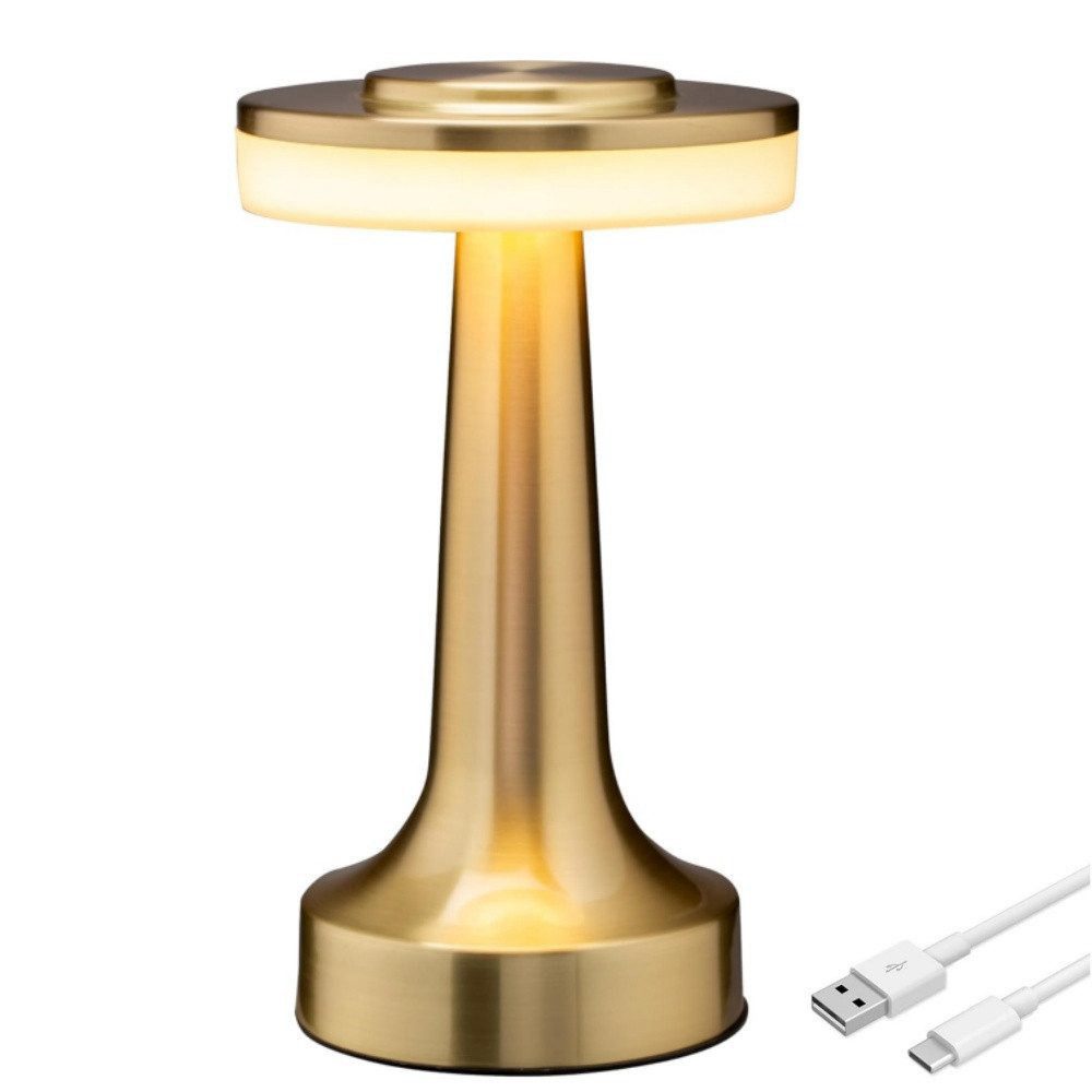LED Nachttischlampe Tragbare Kabellos Tischlampe mit Touch Dimmung Akku betrieben