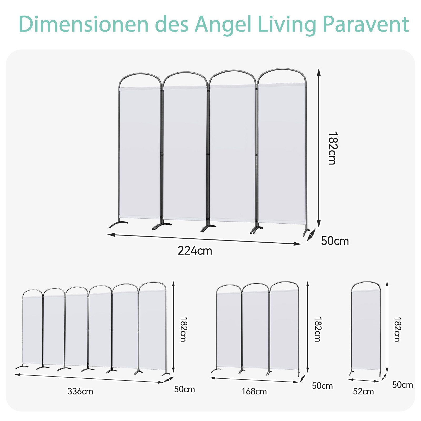 Angel Living Paravent Bogen Klappbar Raumteiler günstig online kaufen