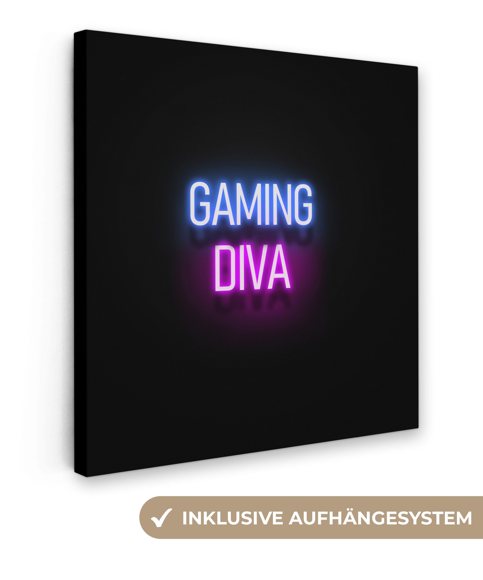 OneMillionCanvasses® Leinwandbild Gaming - Zitate - günstig online kaufen