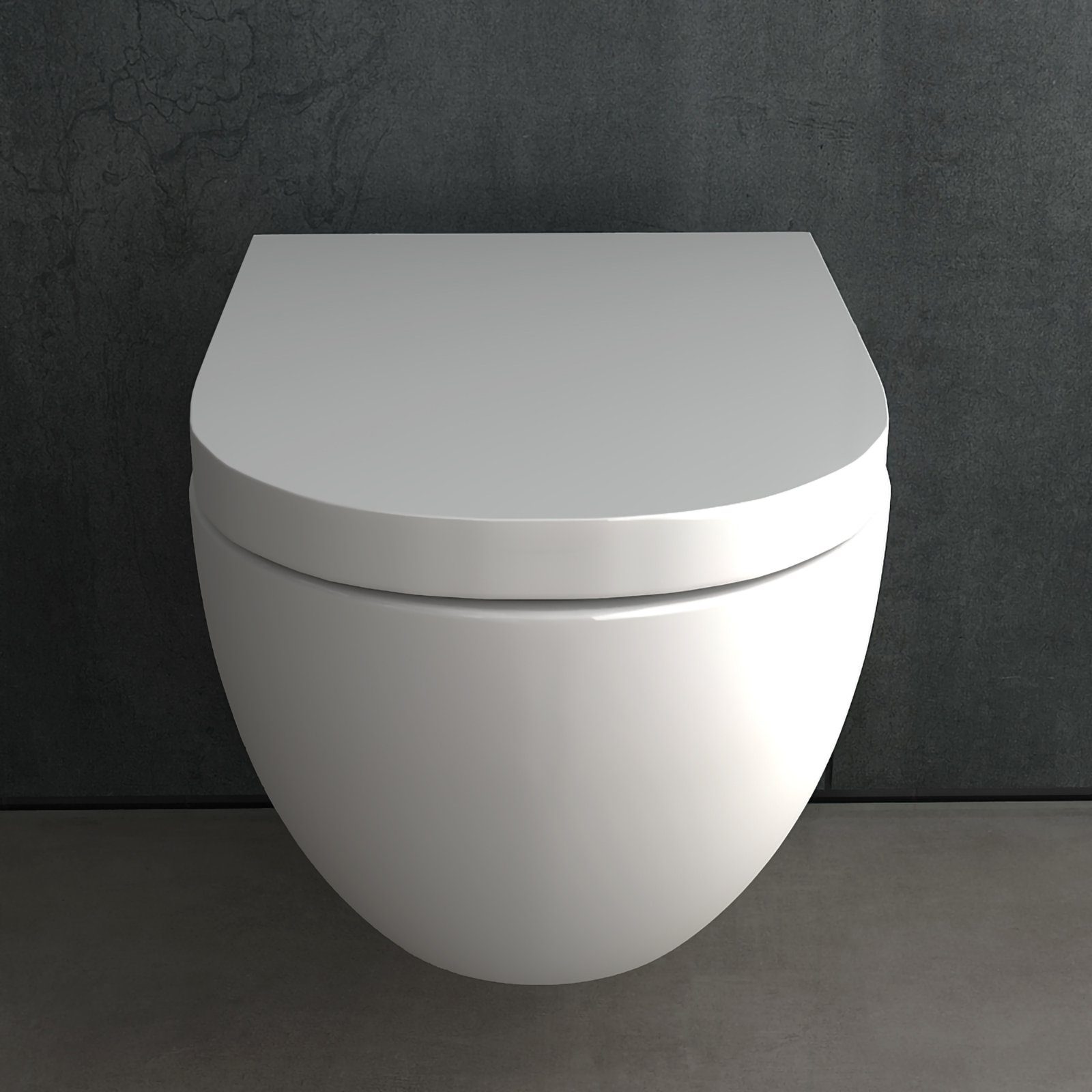 Alpenberger Vorwandelement WC Set Komplett: Dusch WC + Villeroy & Boch Spülkasten Betätigungsplatte, Duroplast WC Deckel mit Absenkautomatik, Tiefspüler WC mit Warm-Kalt-Mischer, Hänge Toilette mit Bidet Funktion