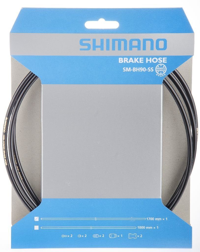 Shimano Scheibenbremse Bremsleitung Shimano SM-BH90-SS, fÃ¼r DEORE 596, 1700mm, kÃ¼rzbar