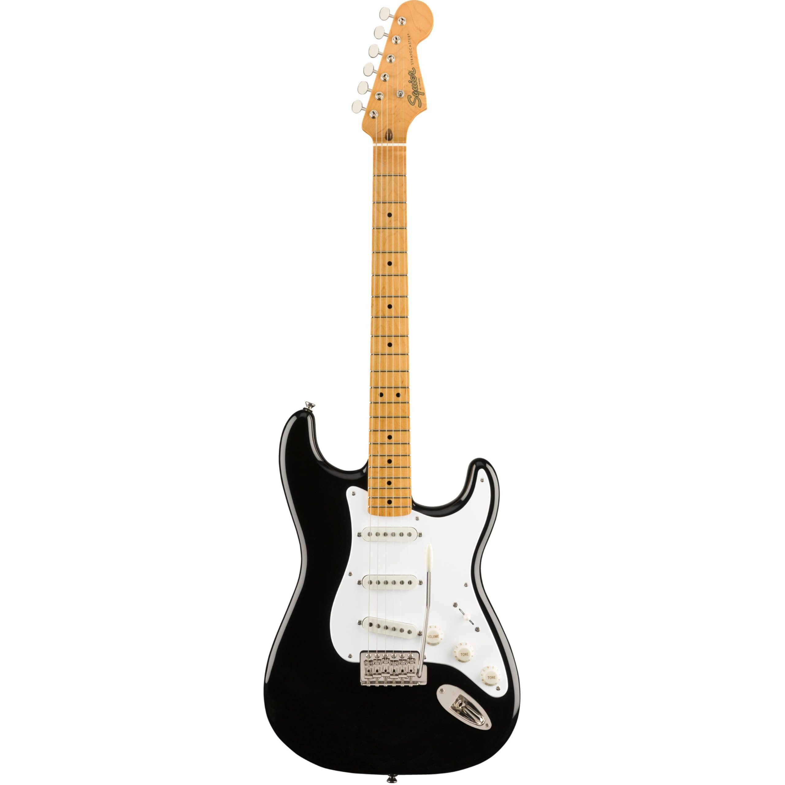 Squier E-Gitarre, E-Gitarren, ST-Modelle, Classic Vibe '50s Stratocaster MN Black - E-Gitarre