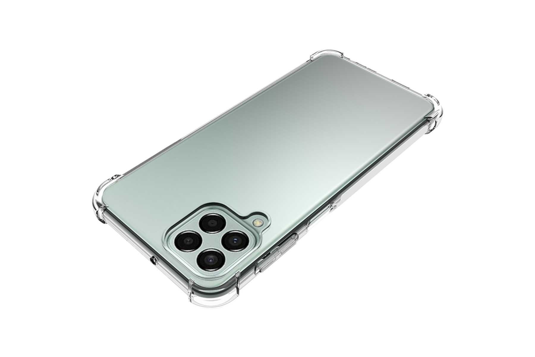 mtb more energy Smartphone-Hülle Clear Armor Case für Samsung Galaxy M33, Transparente TPU Schutzhülle Case Backcover mit Anti-Shock Verstärkung