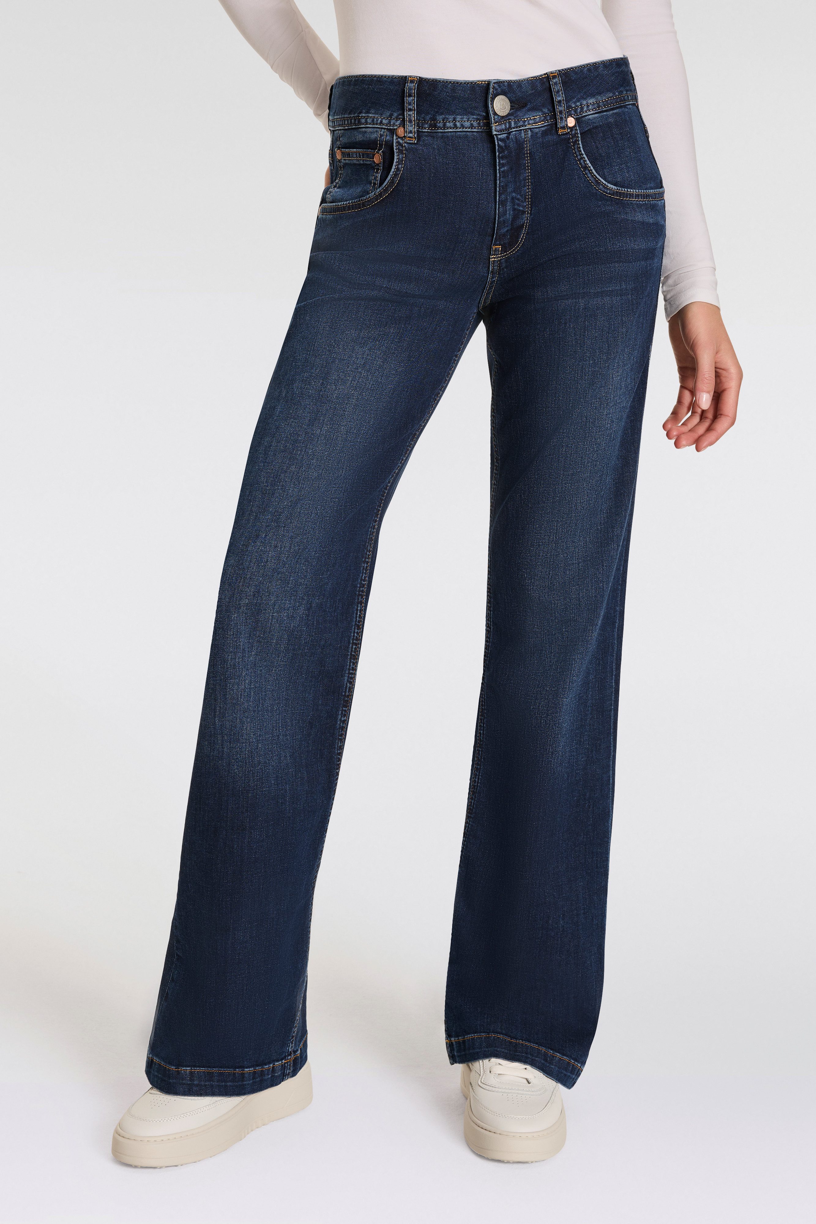 Herrlicher 5-Pocket-Jeans Edna Recycled Denim Light günstig online kaufen