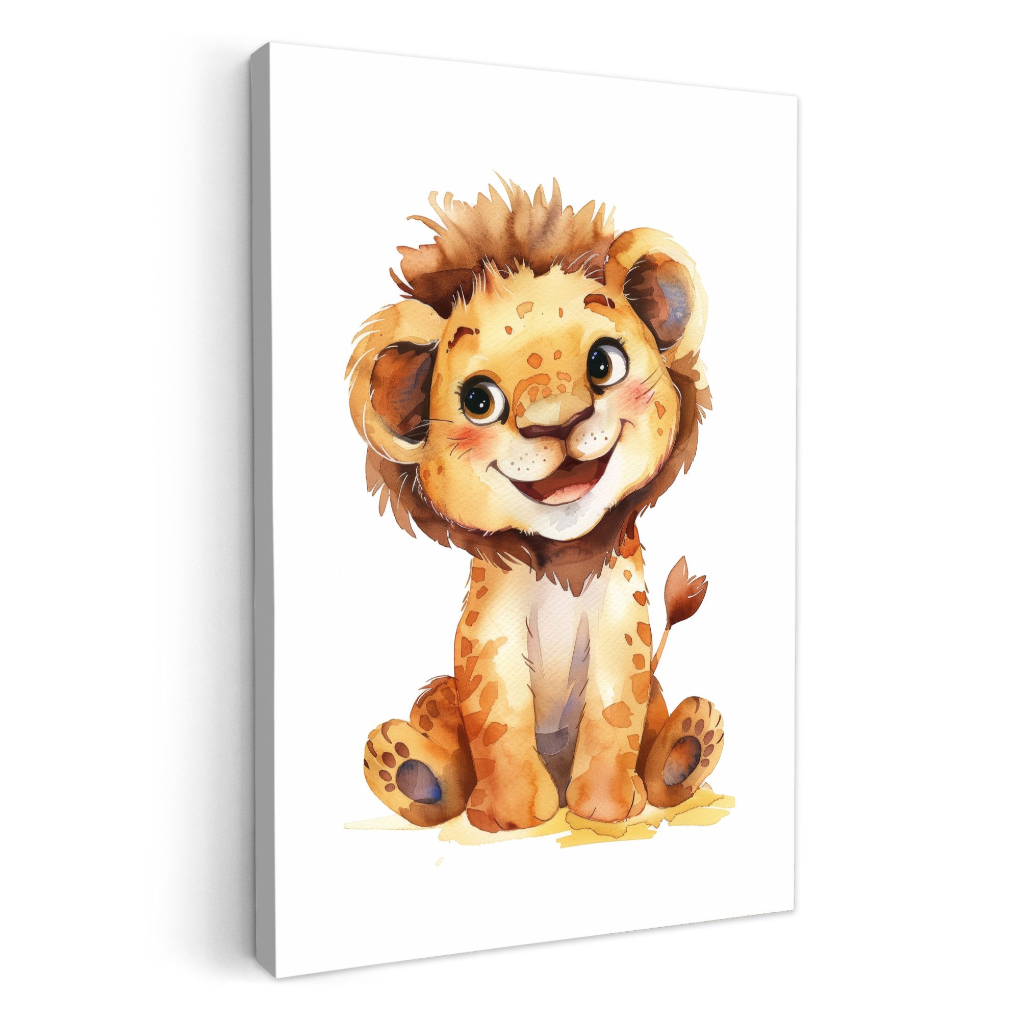 OneMillionCanvasses® Leinwandbild Löwe - Tierbaby, Fotodruck (1 St), Kinder günstig online kaufen