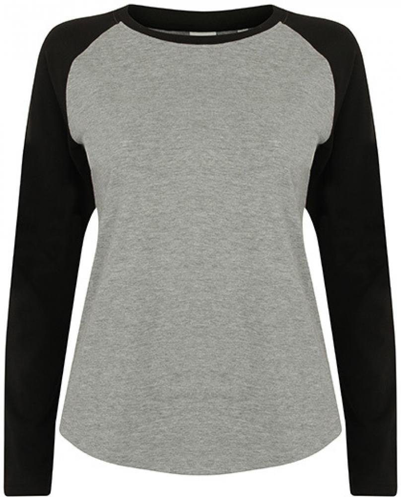 SF Women Trainingsshirt Damen Long Sleeved Baseball T-Shirt