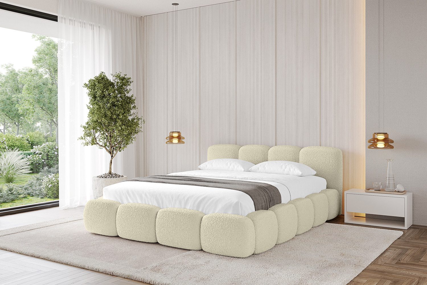 ALTDECOR Polsterbett KALA-v1 (Polsterbett mit Bettkasten günstig online kaufen