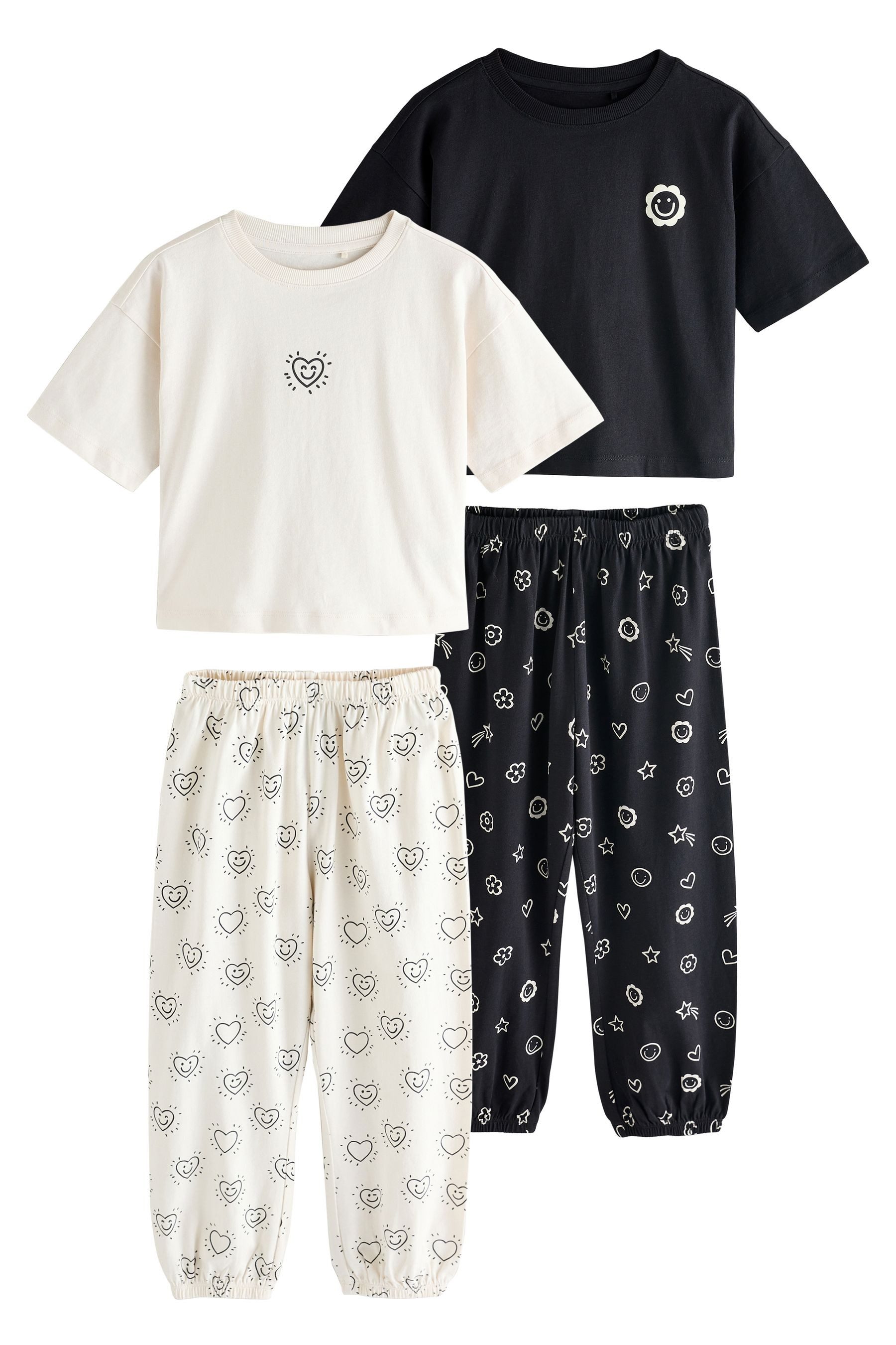 Pyjama 2 Schlafanzughosen im Jogginghosen-Stil