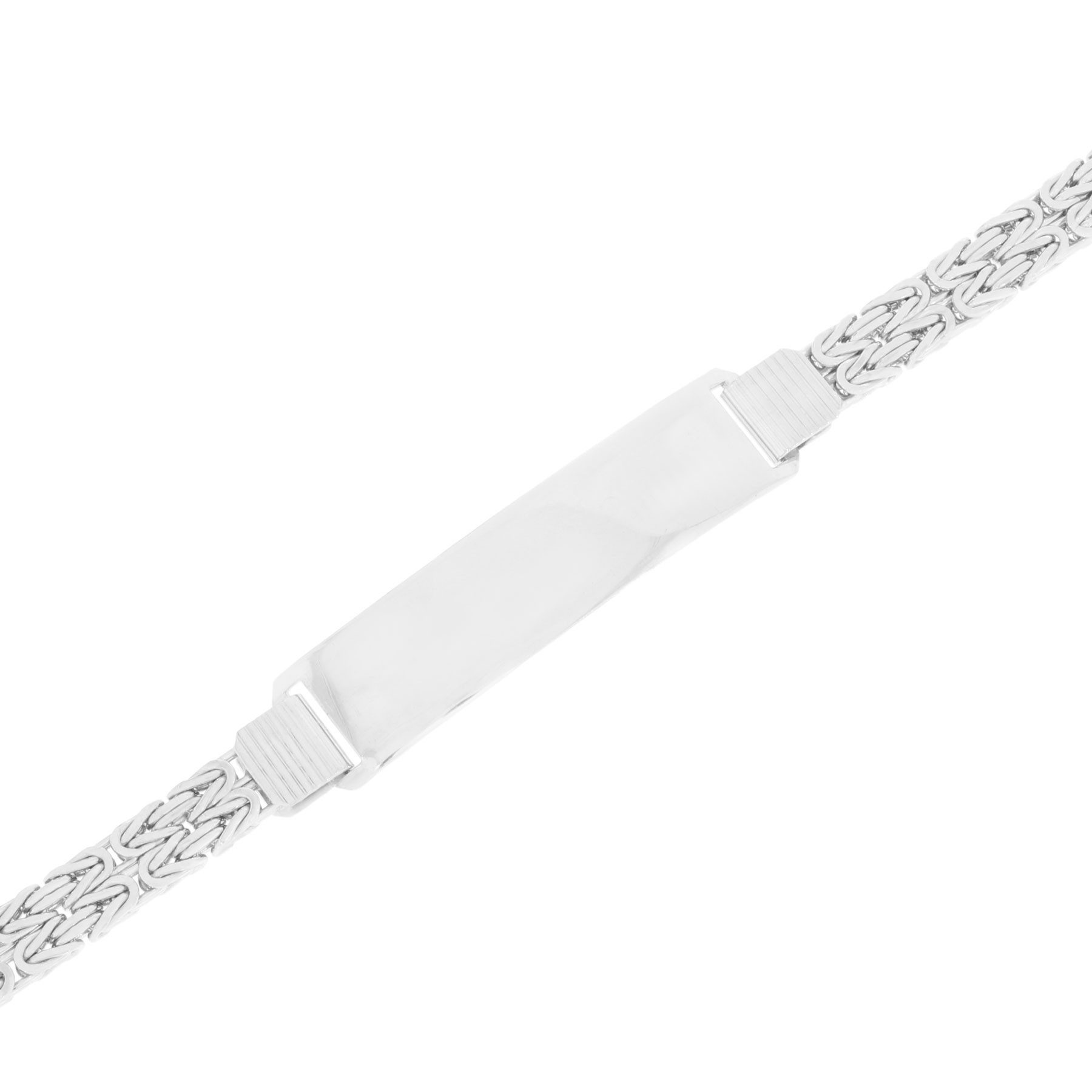 ID Armband 925 Silber RHD ID Armband 2-reihige Königskette