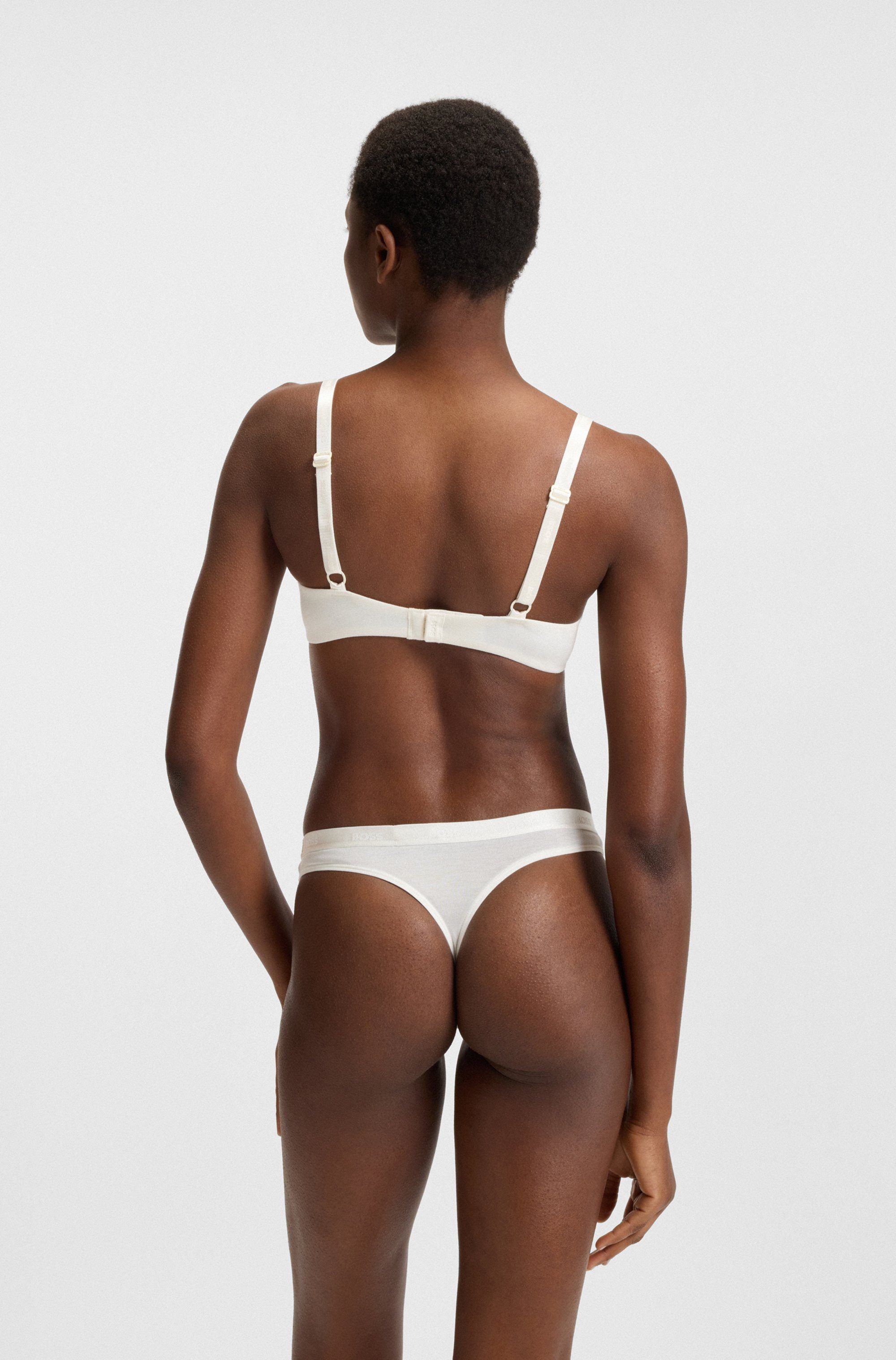 BOSS Bügel-BH UNDERWIRE BRA CI mit BOSS Schriftzug auf den Trägern – Bild 5 von 5