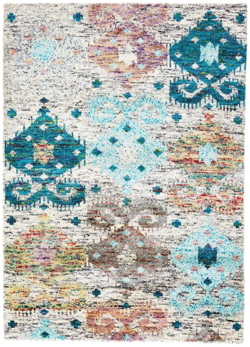 Orientteppich Sari Silk 169x239 Trading, Höhe: Handgeknüpfter mm rechteckig, Orientteppich, Nain 5
