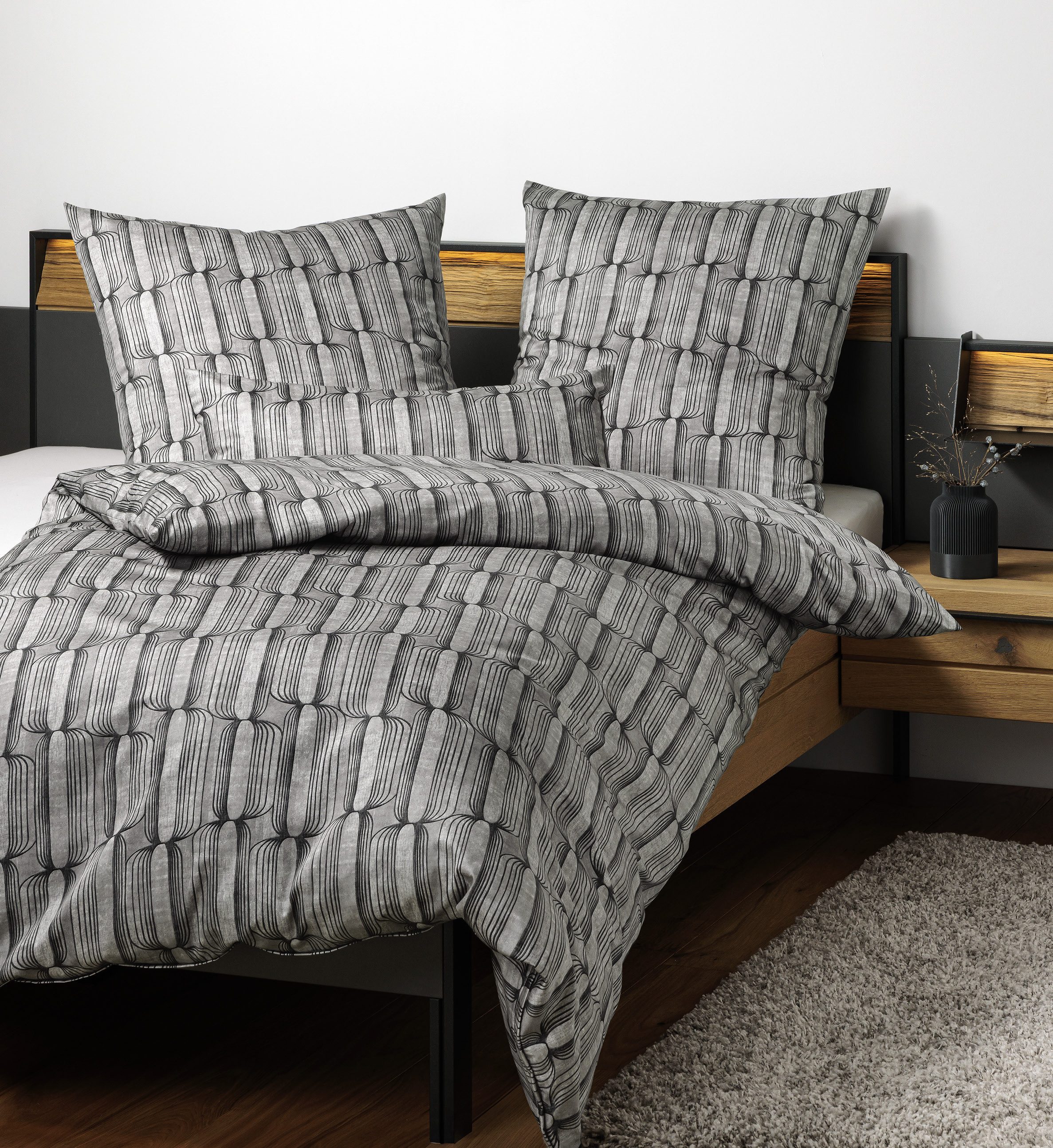 Janine Bettwäsche Interlock-Jersey-Bettwäsche Carmen S, 100% Baumwolle, 2 t günstig online kaufen