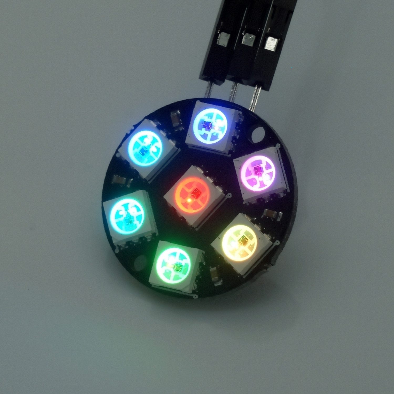 LED Panel NeoPixel Jewel mit 7 WS2812 5050 RGB LEDs
