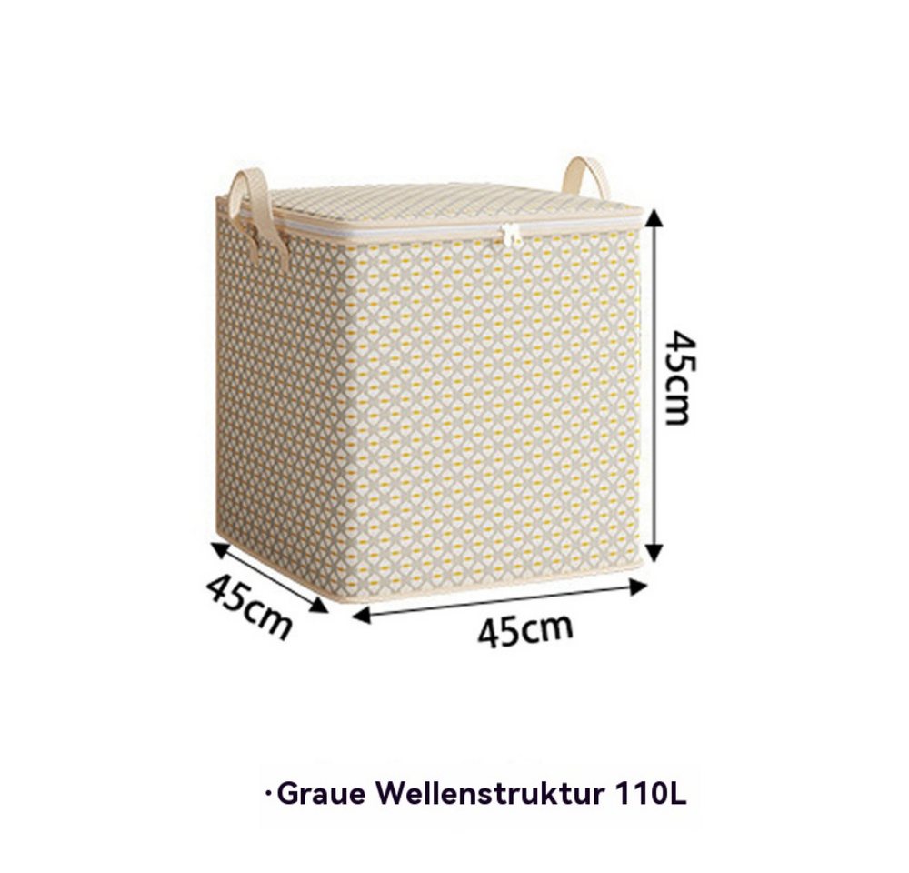 Blusmart Aufbewahrungsbox Große 3D-Aufbewahrungsbox (Faltbar, 3 St., Verdicktes Material), Ideal zur Aufbewahrung von Decken, Kleidung und Spielzeug