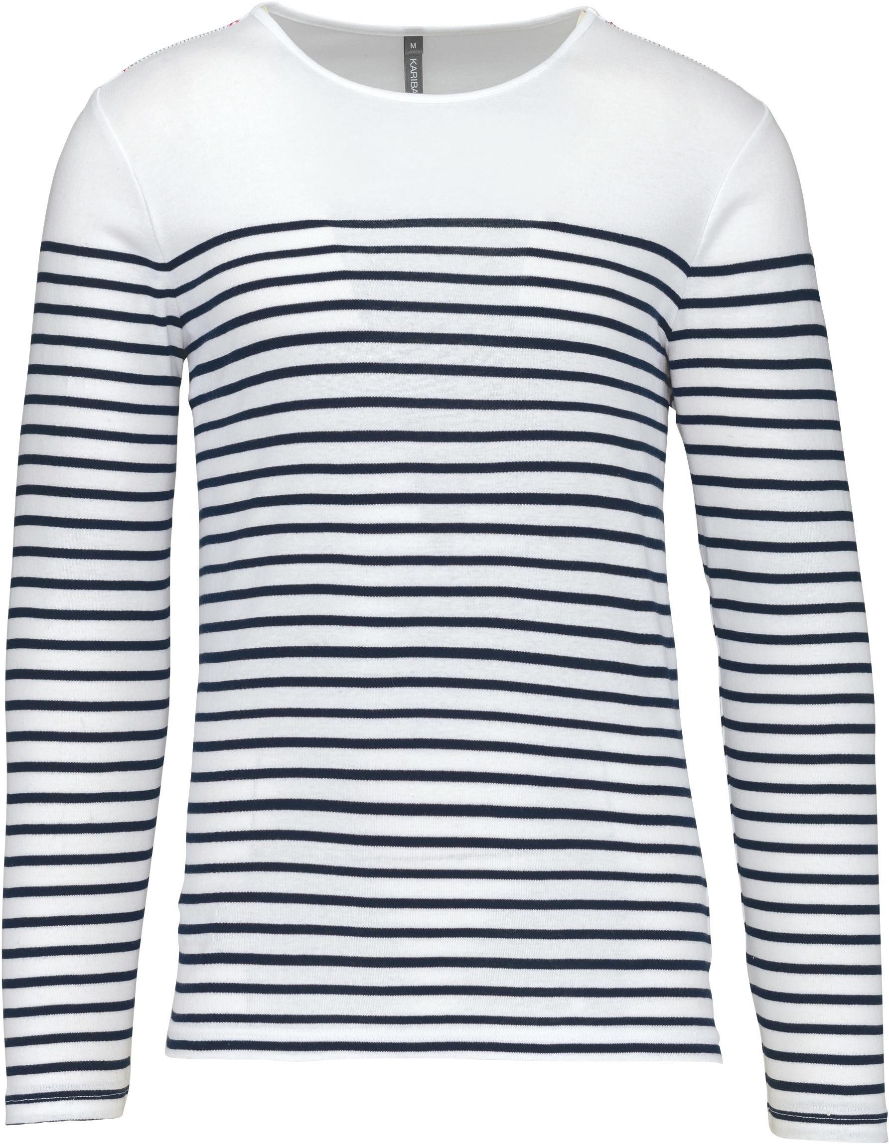 Kariban Longsleeve Herren-Marineshirt Langarm