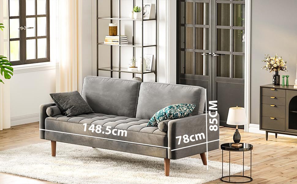 OUNUO Sofa 2 Sitzer Sofa 2er günstig online kaufen