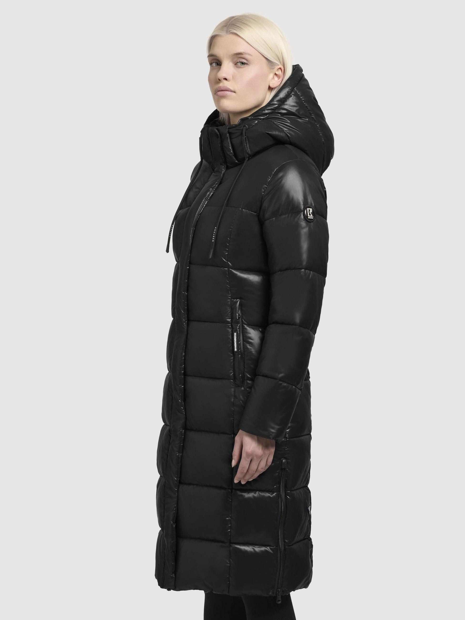 khujo Steppmantel "Shane2-YM", Glänzender Damen Wintermantel mit (abnehmbar günstig online kaufen