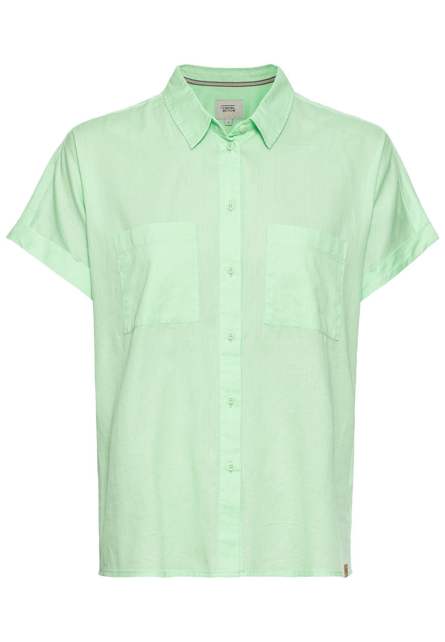 camel active Kurzarmbluse Halbarm Bluse aus günstig online kaufen