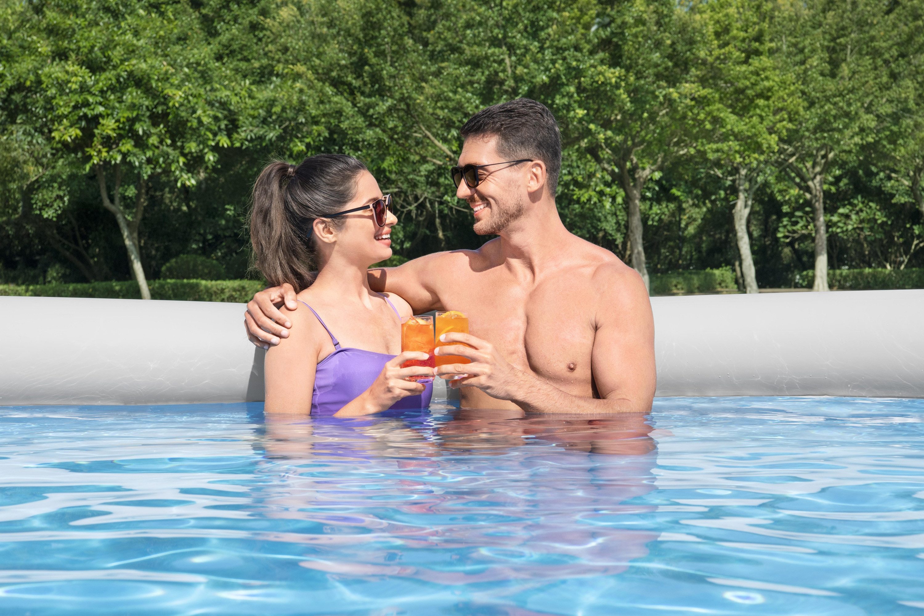 Bestway Quick-Up Pool Fast Set™ (Set, Inkl. Filterpumpe), Ø 457 x 84 cm