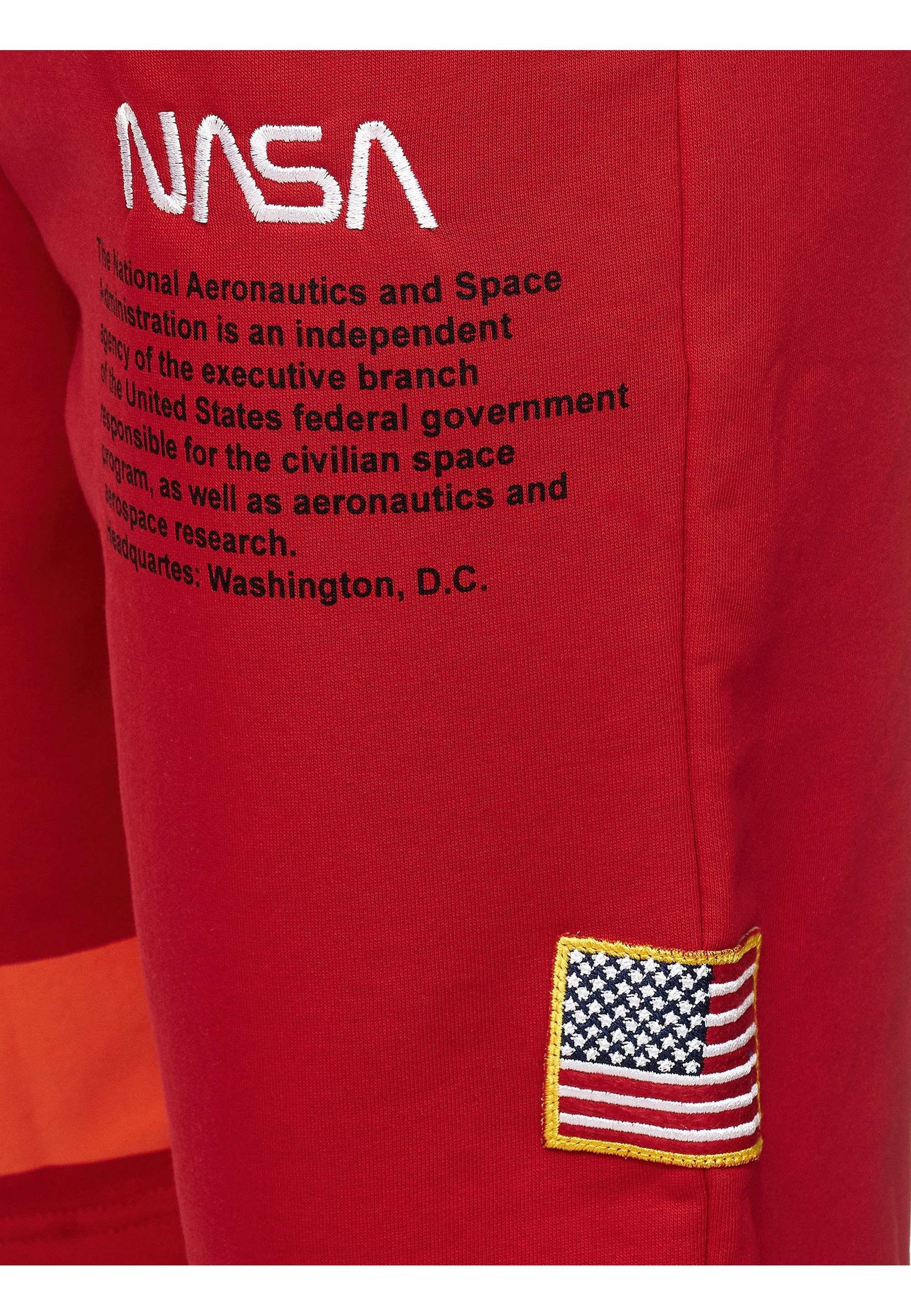 RedBridge mit Plano gesticktem Shorts NASA-Motiv rot