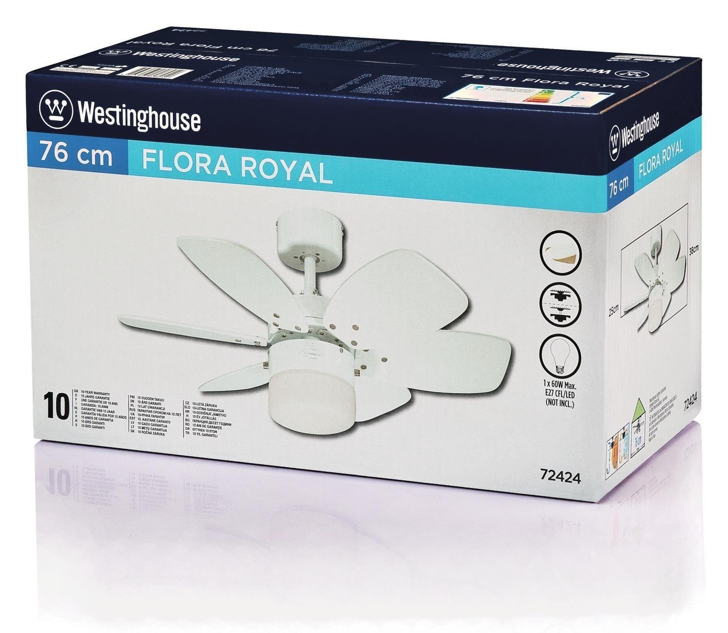 Westinghouse Royale, Flora Zugschnur Mit Deckenventilator