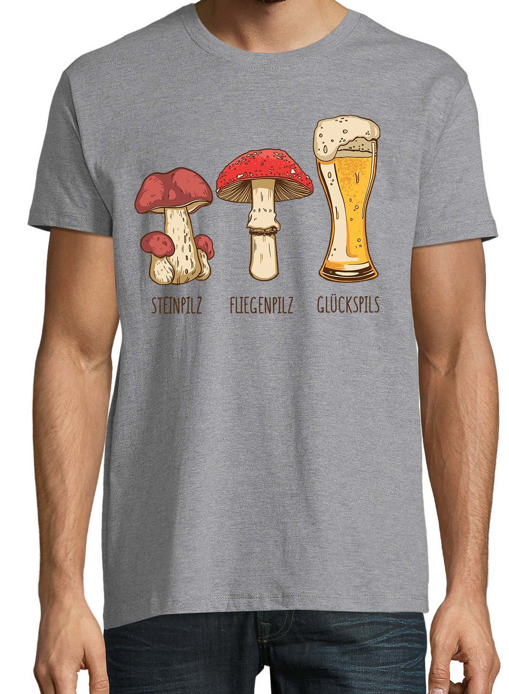 Youth Designz Print-Shirt Herren T-Shirt Glückspils mit lustigem Logo Aufdr günstig online kaufen