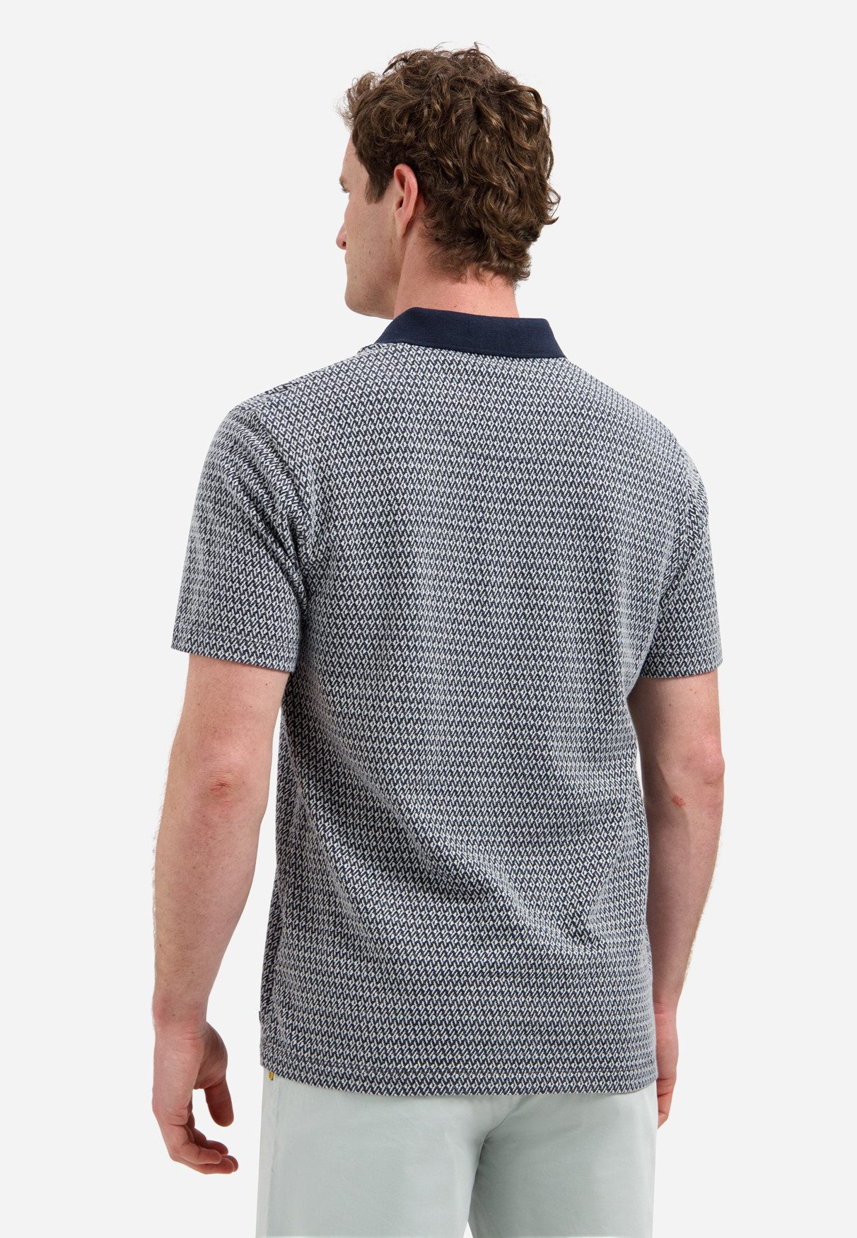NO EXCESS Poloshirt Polo Short Sleeve Jacquard - Polohemd - Shirt - Poloshirt kurzarm